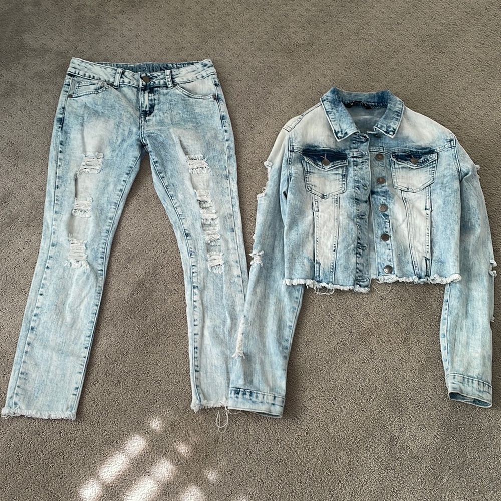 Denim outfit